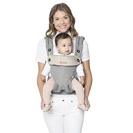 Ergobaby 360 All-Position Baby Carrier with Lumbar Support (12-45 Pounds), Grey