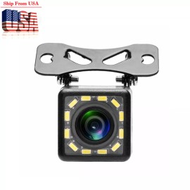 RCA Adjust LED Car Rear View Backup Camera For Toyota Tacoma Matrix Mirai Prius RAV4