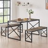 VECELO Kitchen Dining Table Set for 4 to 6, 55"