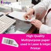indigo® Multipurpose White A4 Sticker Labels-Inkjet, Laser, Copier-Versatile Sticker Labels