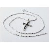 FLATAC Sterling 925 Sliver Enameled Christ Cross Pendent Necklace