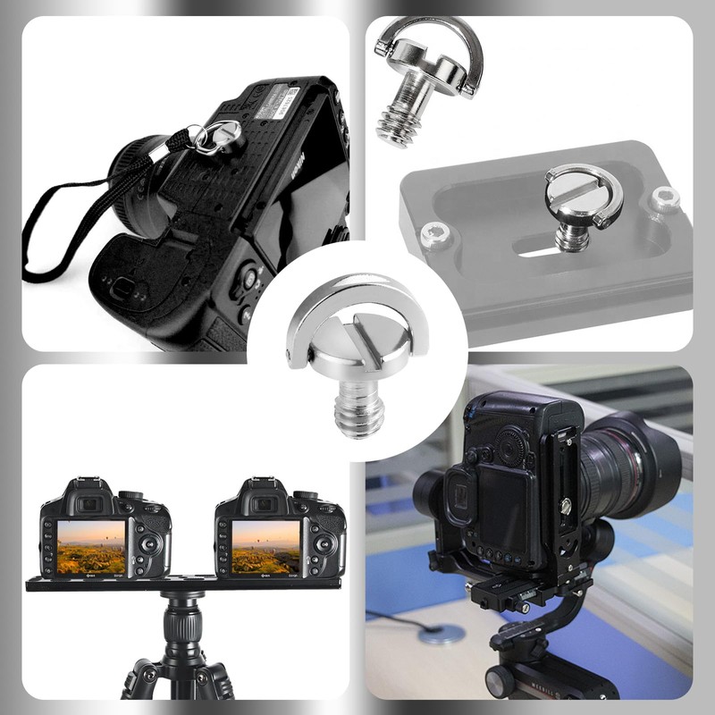 5 Pieces 1/4 Inch Camera Mounting Screw, Tripod Quick Release