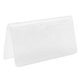 Clear Vinyl Checkbook Cover for Top Tear Personal Checks