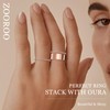 2-Pack 14K Gold Plated Stacking Rings for Oura Ring Gen