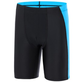 RIKUAOU Boys Swim Jammers Quick Dry Youth Competitive Swimming Team Shorts Swimsuit, UPF 50+ Kids Athletic Compression Trunks