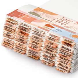 Bible Tabs for Women/Men, Laminated Catholic Bible Index Tabs, 81 Book Tabs + 19 Blank Tabs, Easy to Apply and Read, Bible Journaling Tabs