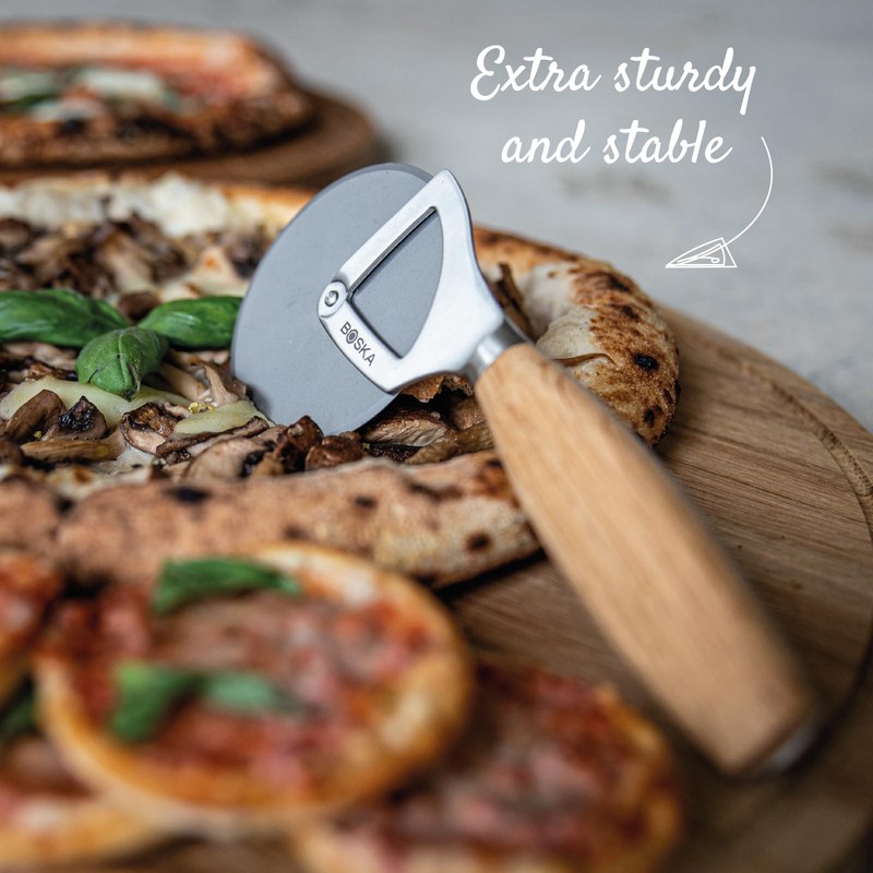 Boska Stainless Steel Pizza Cutter - Oslo Multifunctional Pizza Wheel