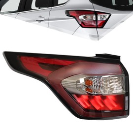 Left Driver Side Tail Light Assembly Fit for 2017 2018 2019 Ford Escape Kuga Stop Indicator, Light Red Lens (Outer Left)