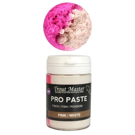 Trout Master Trout Paste for Trout Fishing, 60 g Per Paste Dough, Colour/Aroma: Pink/White/Fish