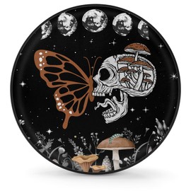 OMFUNS Skull Butterfly Tire Covers Protectors Weatherproof Dust-Proof Star Mushroom Spare Wheel Cover Fit for Jeep Wrangler RV, SUV, Truck Travel Camper Trailer Vehicle 16"