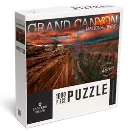Grand Canyon National Park, Arizona, Red Sky (1000 Piece Puzzle, Challenging Jigsaw Puzzle for Adults, Made in USA)