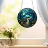 Xuoxeji Mushroom Stained Acrylic Window Hanging, 20cm/7.87in Mushroom Sun Catchers