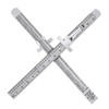 2 Pieces 6 Inch 15 cm Pocket Ruler Flexible Precision
