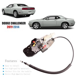 Unikpas Front Right Door Latch Assembly Compatible for Dodge Challenger 2011-2014 Replace Passenger Side Door Lock Actuator Motor 931-750 68064402AF