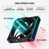 TL-M12Q X3 120mm PC Case Cooling Fans,Daisy-Chain Connection | 2000RPM