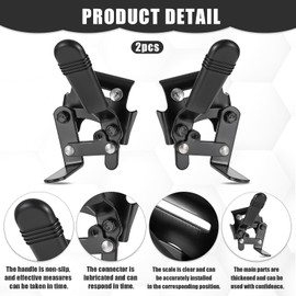 Heavy Duty Wheelchair Brakes Wheel Locks, Wheelchair Brake, Drive Wheelchair Parts, Transport Chair Brake, Universal Brake Replacement Parts for 7/8" Tubing, Side Mount Bolt on Style(1 Pair)