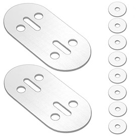 Boat Cleat Backing Plate,Stainless Steel Backplane,Marine Dock Cleat Backplane,Fixing Cleat Stainless Steel Panels,Boat Cleat Repair Plate,Reinforced Backing Plate,For Boat Cleat,Dock Cleat,Pack of 2