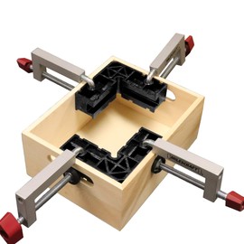 Milescraft 7366 Corner Square Kit - 90° Corner Clamping Positioning/Assembly Squares. 8in. and 4in. Works on Interior or Exterior Corners. Non-Marring Material. (8pc)