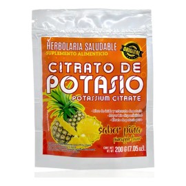 Citrato De Potasio Piña 200 G Herbolaria Saludable                                                                                                    
