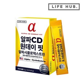 LifeHerb AlphaCD One Day Fit Alphacyclodextrin 1 box (3g x 14 packets) / 라이프허브 알파CD 원데이 핏 알파시클로덱스트린 1박스(3g x 14포)