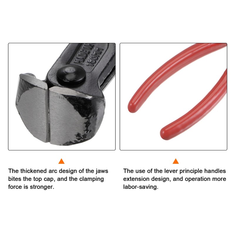 HARFINGTON End Cutting Pliers 8" Nail Nippers Puller Plier with