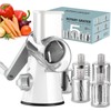 Ourokhome Rotary Cheese Grater with 5 Interchangeable Blades Kitchen Utensils
