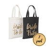 Bride Tribe Bags- Bridesmaid Canvas Totes and Bride Bag (7