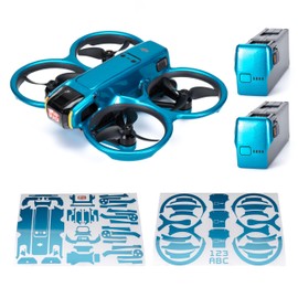 WRAPGRADE Skin Stickers Compatible with DJI Avata 2 (Caribbean Blue)