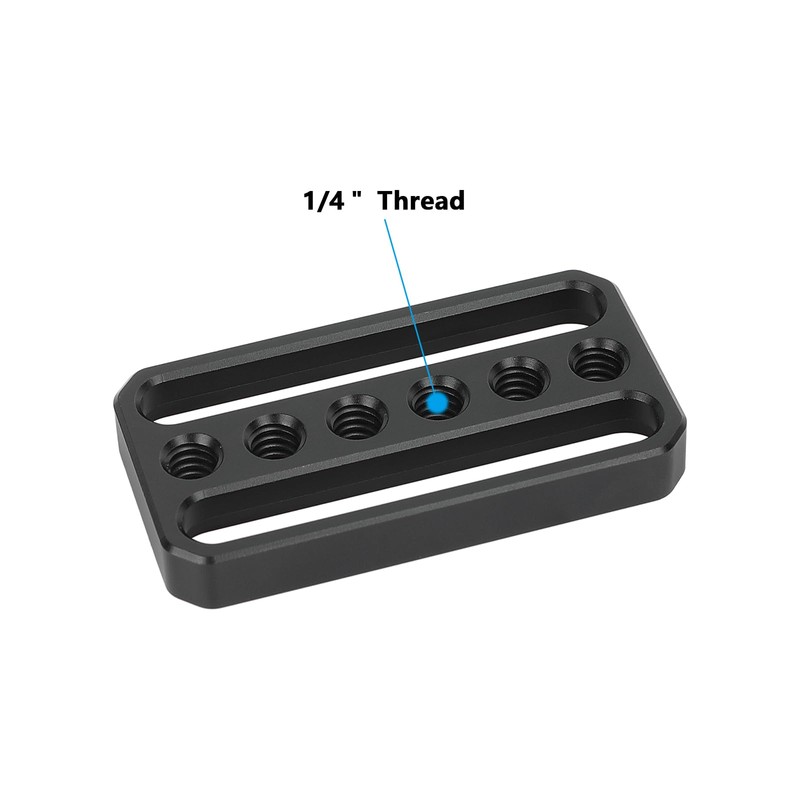 CAMVATE Mini Cheese Plate with Countersunk Slots & 1/4"-20 Threads-3674