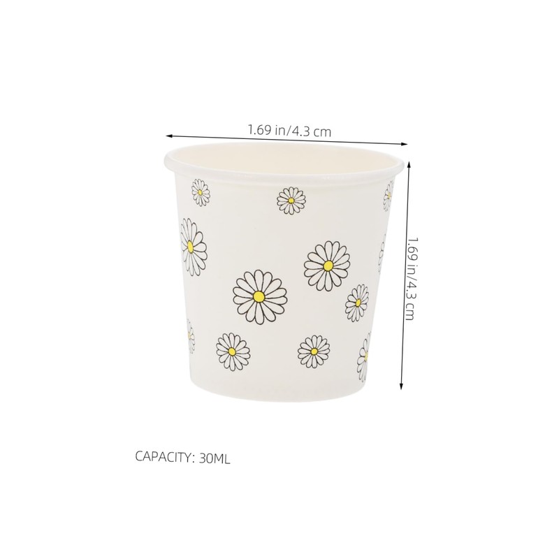 Ciieeo 100pcs Paper Snack Cups Small Cups for Home Bathroom