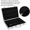 DAUERHAFT Watch Storage Box, 24 Grids Aluminum Alloy Suitcase Watch