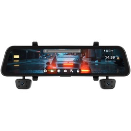 12" HD Touch Screen Mirror Dash Cam Backup Camera，4 Channel 1080P Dash Cam Front and Rear Support APP WiFi Loop Recording GPS Night Vision G-Sensor Parking Monitor Reversing Assistance+ 64G SD Card