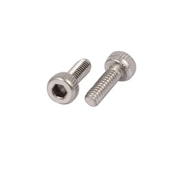 TOP-VIGOR 120Pcs M2-0.4 x 6mm Hex Socket Head Cap Screws, Allen Socket Drive DIN912, 304 Stainless Steel Replacement Machine Fastener Screws for Bicycle Motorcycle Machine Repairment