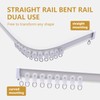 MaKefeile Bendable Ceiling Curtain Track Ceilings Mount or Wall Mounted