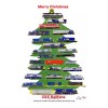 CSX Christmas Tree 11"x17" Poster Andy Fletcher signed