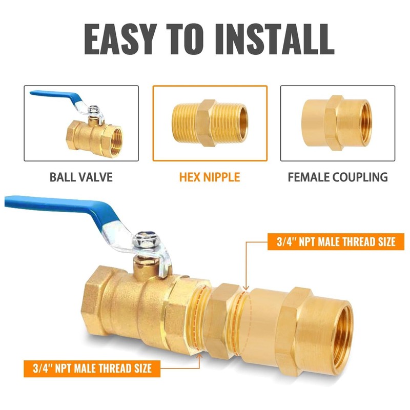 Brass Cap, Female Thread, Hose Caps, Hexagonal Brass Cap, Pipe
