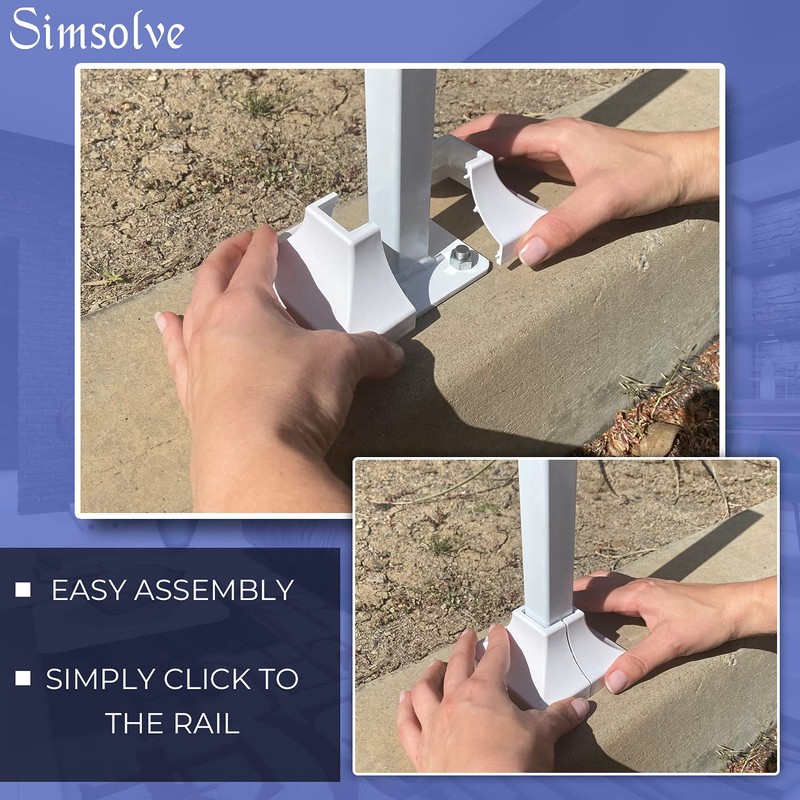 Deck Post Base Cover – Durable, Snap-Together Shoe Base Instantly