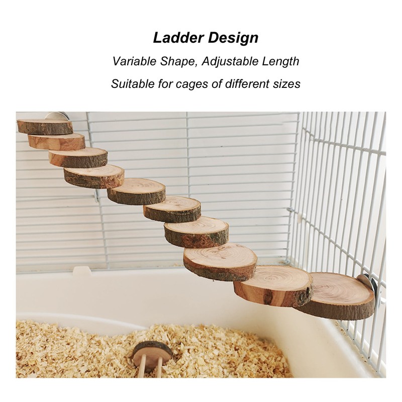 Wooden Hamster Ladder Bridge Wooden Hamster Climbing Toy to Play