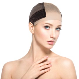 SGQTZDZQ Lace Wig Grip Cap for Women, Adjustable Wig Caps to Hold Wigs in Place, U-Shaped Headband (Brown)