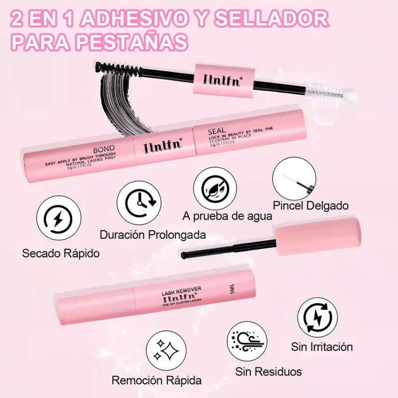 Kit De Extensión De Pestañas Diy Grupos Accesorios 800pcs