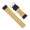 BARTON WATCH BANDS, 24mm Black - Classic Horween Leather Black