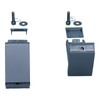 Repair Kit Door Handle Silver Wide for Stainless Steel Lever