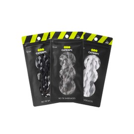 Caterpy RUN - Ultimate No Tie Shoelaces for Adults & Kids - Versatile & Easy-to-Use Shoe Laces - Multicolor, Kids: 20in / 50cm, 3 Pack