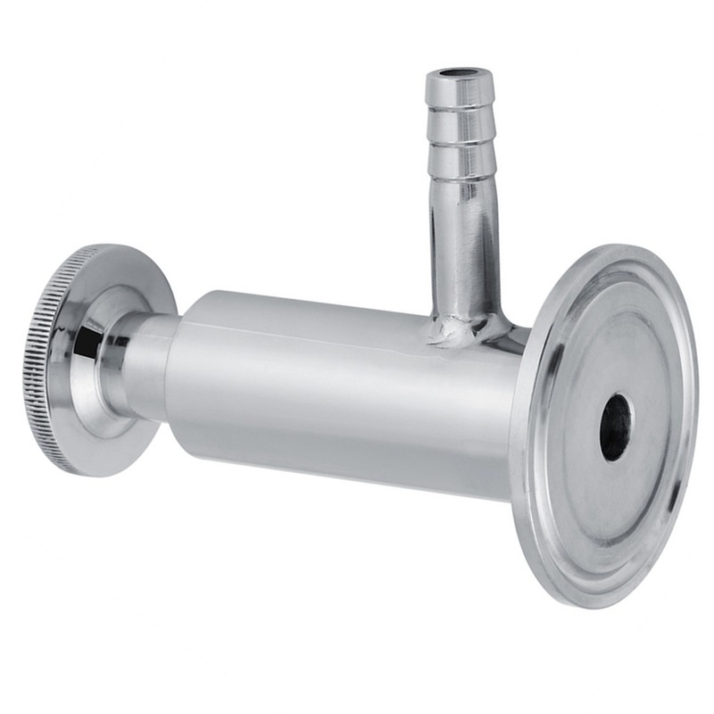 1pc 2inch(50.5mm) Ferrule Sanitary Stainless Steel SUS304 Sampling Valve