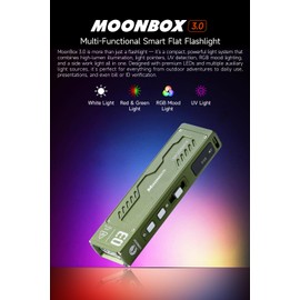 LUMINTOP MoonBox 3.0 1200LM 113M Range Multifunctional Intelligent Flat EDC Torch for Hiking Camping Outdoor Emergency