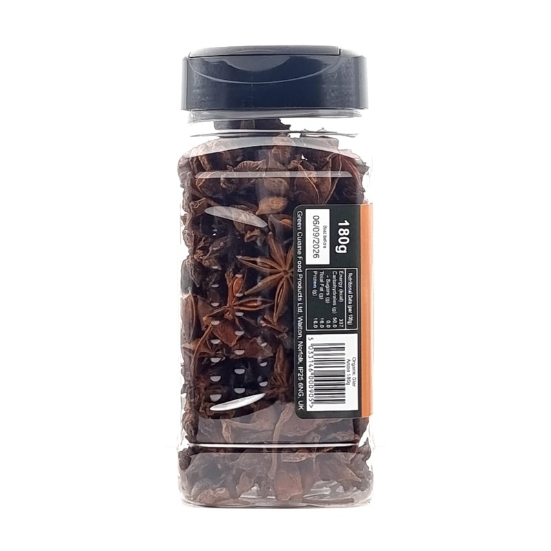 Organic Star Anise | 180g | Certified Organic Whole Star