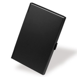 Zorfeter 4 Pack Professional Business Card Holder Case, Aluminum Credit Card Organizer Slim, Metal Business Card Holder for Men & Women(Black)