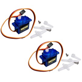 DIYables Servo Motor SG90 180 Degree for Arduino, ESP32, ESP8266, Raspberry Pi, 2 Pieces