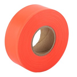 Hztyyier Fluorescent Marking Tape Hunting Track Marking Tape Roll for Tree Marking Borders Precautions (Orange)
