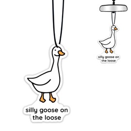 1PCS Car Air Fresheners,Silly Goose Hanging Car Air Fresheners for Cute Mirror Freshener Mirror Scented Hanging Auto Accessories Decor Interior Home,Goose Gifts for Men Woman Friends